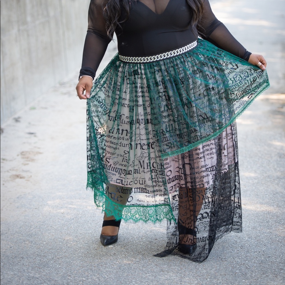Sheer skirt